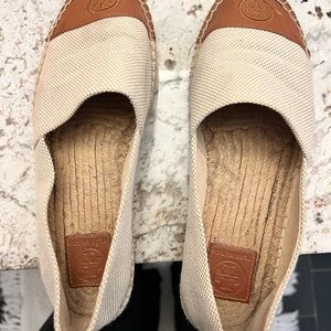 Tory Burch Canvas Espadrille Sz 10